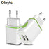 Olnylo USB Charger Travel Fast Charging Adapter Portable Dual Wall Charger Mobile Phone Chargers for iPhone 11 XR Samsung Xiaomi