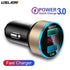 USLION Quick Car Charger For Mobile Phone Universal Dual Usb  Adapter For iPhone 11 Pro Max Mini Adapter For Xiaomi Samsung