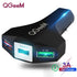 QGEEM USB C Car Charger Quick Charge 3.0 Auto Type C Fast Car Charger Adapter Hammer 3USB Portable Car Charger for iPhone Xiaomi