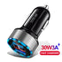 LED QC 3.0 Quick Charge 4.0 3.0 Fast Charging Car Phone Charger For Xiaomi mi9 Huawei P30 P20 USB Charger For Iphone 11 X 7 8 P
